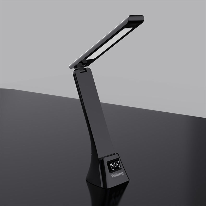 Lampe de bureau LED 3-en-1 TechNova, chargeur sans fil et r&eacute;veil digital
